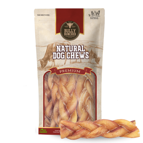 6 Inch Jumbo Braided Bully Stick by Bully Bunches