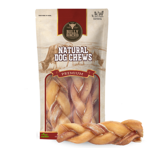 6 Inch Monster Braided Bully Stick by Bully Bunches