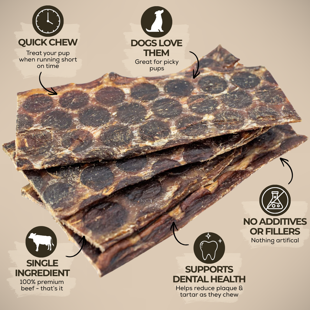 6 Inch Beef Jerky Strip by Bully Bunches