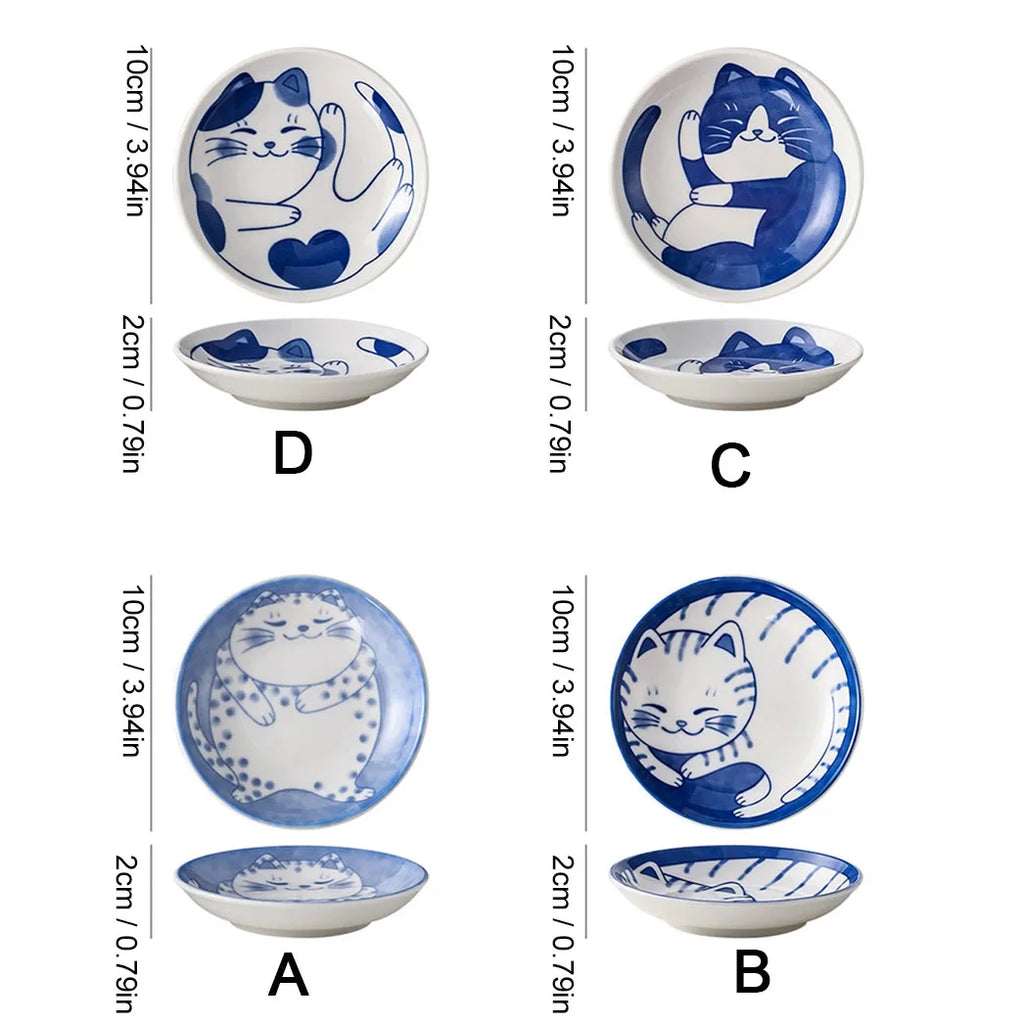 Cute Cat Ceramic Dessert, Sauce Dish by Love My Pet