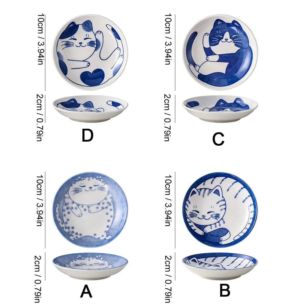 Cute Cat Ceramic Dessert, Sauce Dish by Love My Pet
