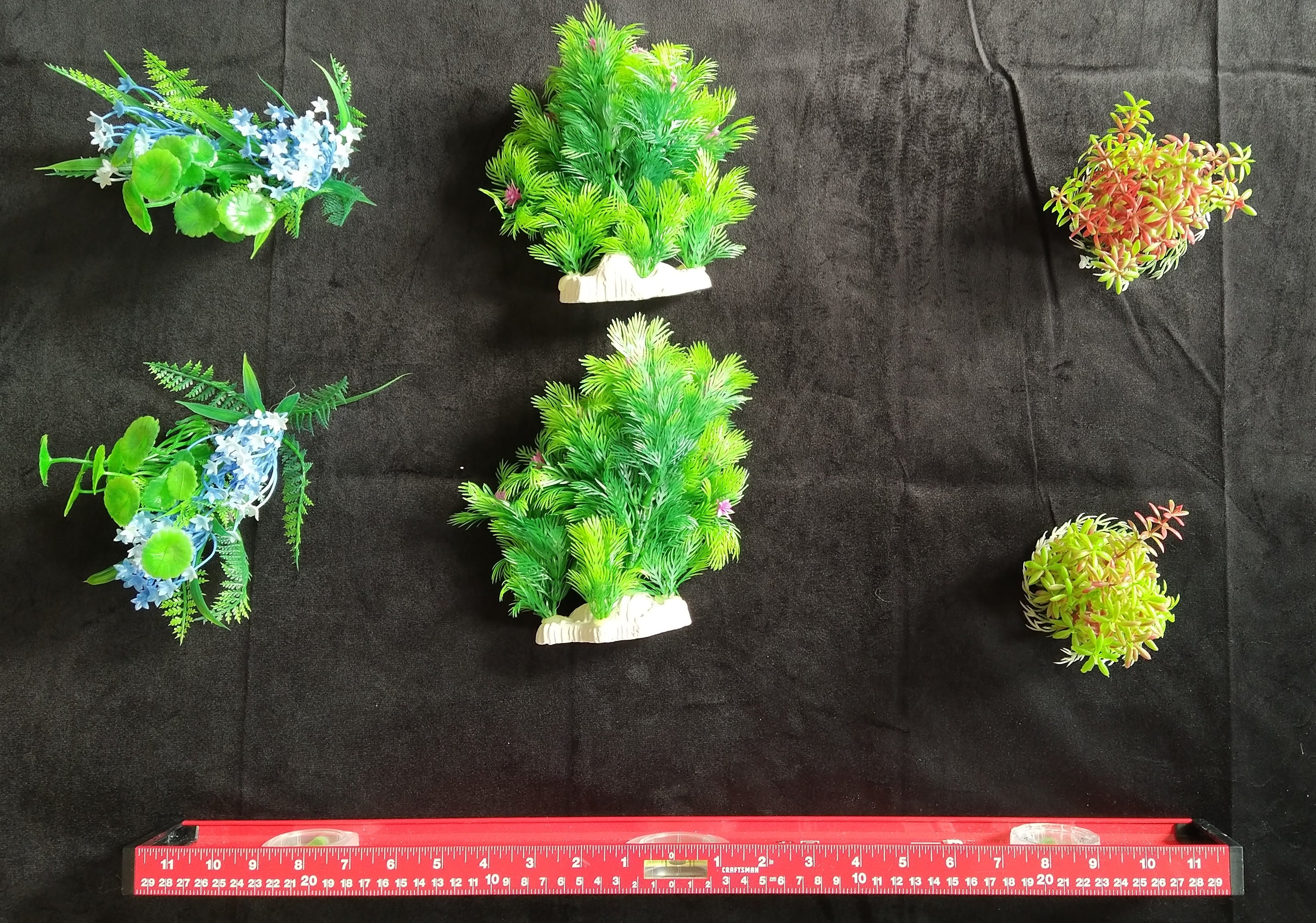 Premium Artificial Aquarium Plant Package for Fish Tank, 6 PACK by Northeast Aquariums LLC