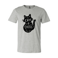 Cat And Coffee T-Shirt by Furr Baby Gifts