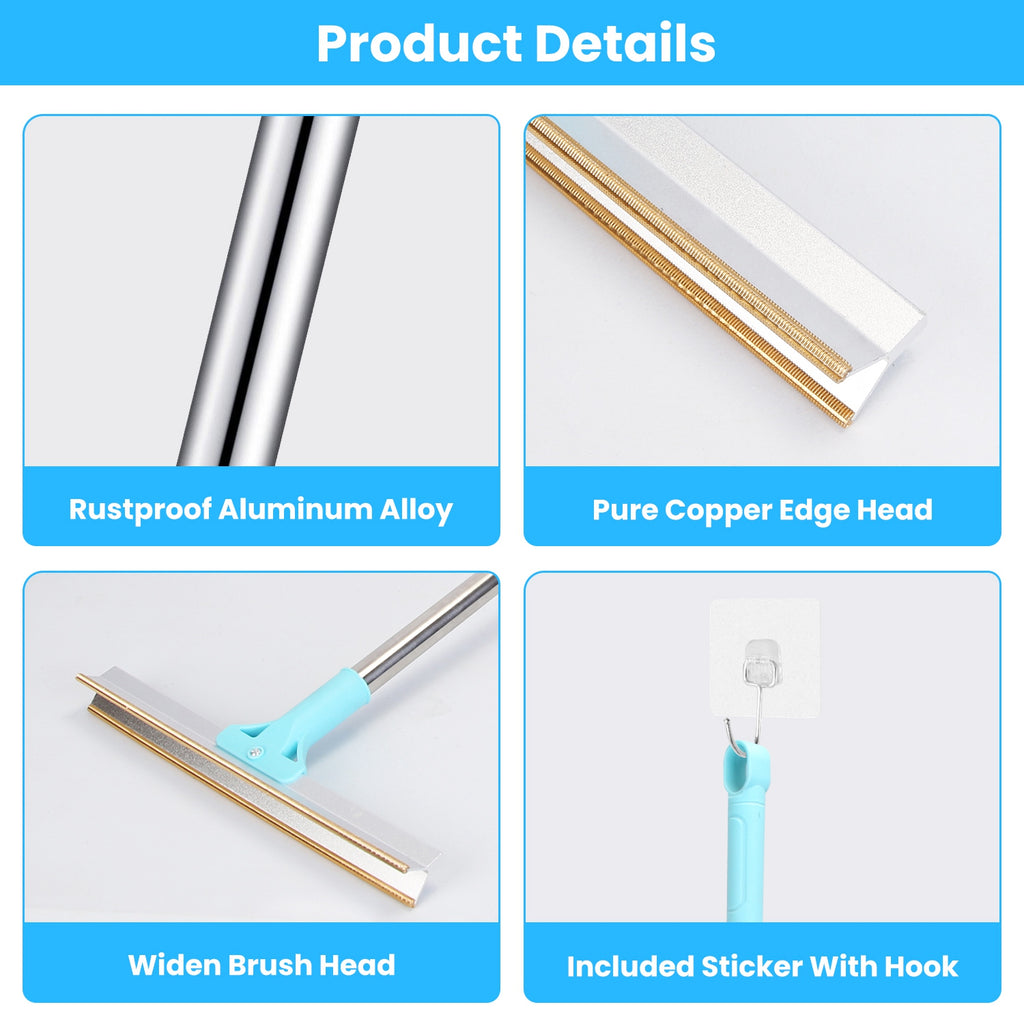 1Pc Pet Hair Removal Rake With 54 in Adjustable Telescopic Rod by VetsPetStore