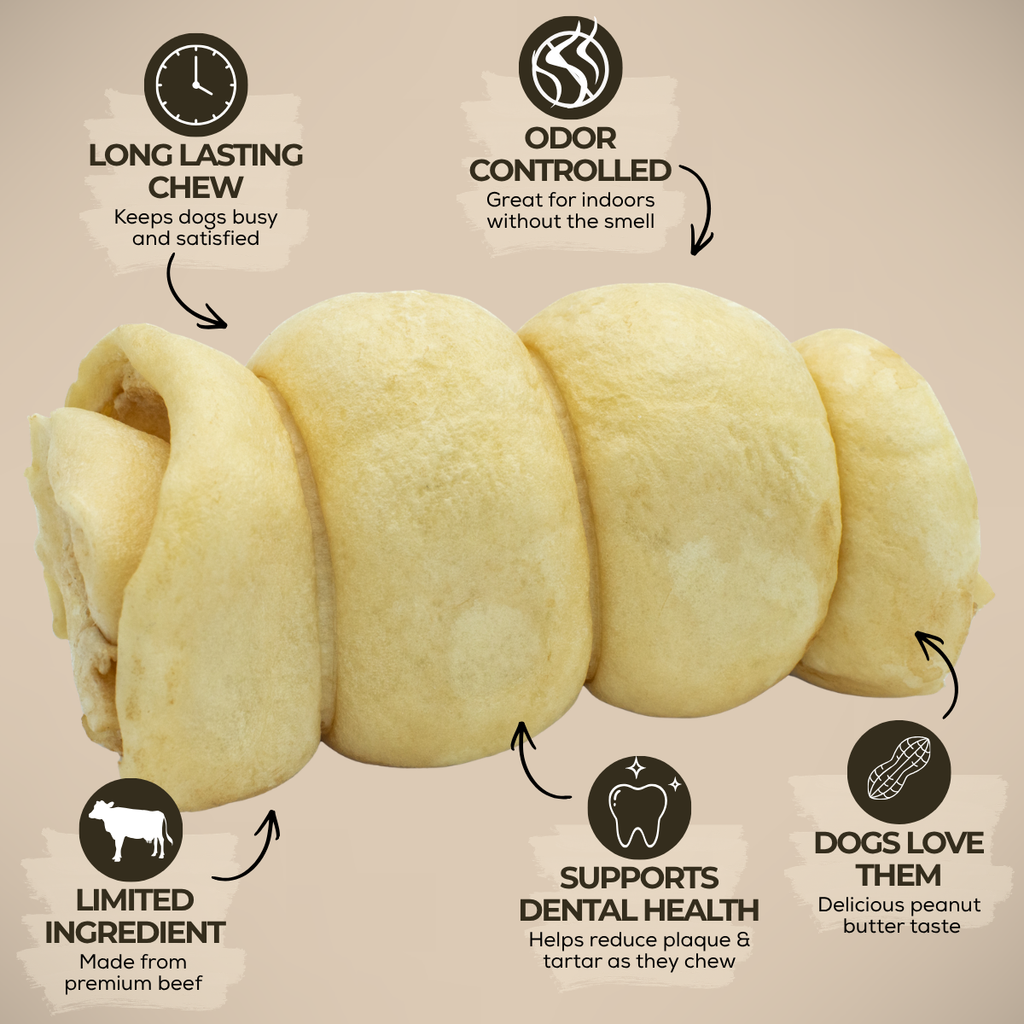 5-6 Inch Peanut Butter Cheek Roll by Bully Bunches
