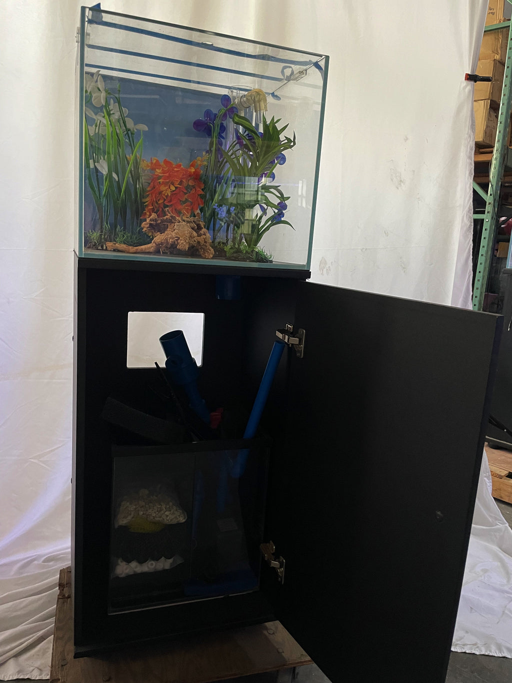ULTRA CLEAR GLASS - 18 gallon cube fish tank aquarium full setup w/ filtration by Northeast Aquariums LLC
