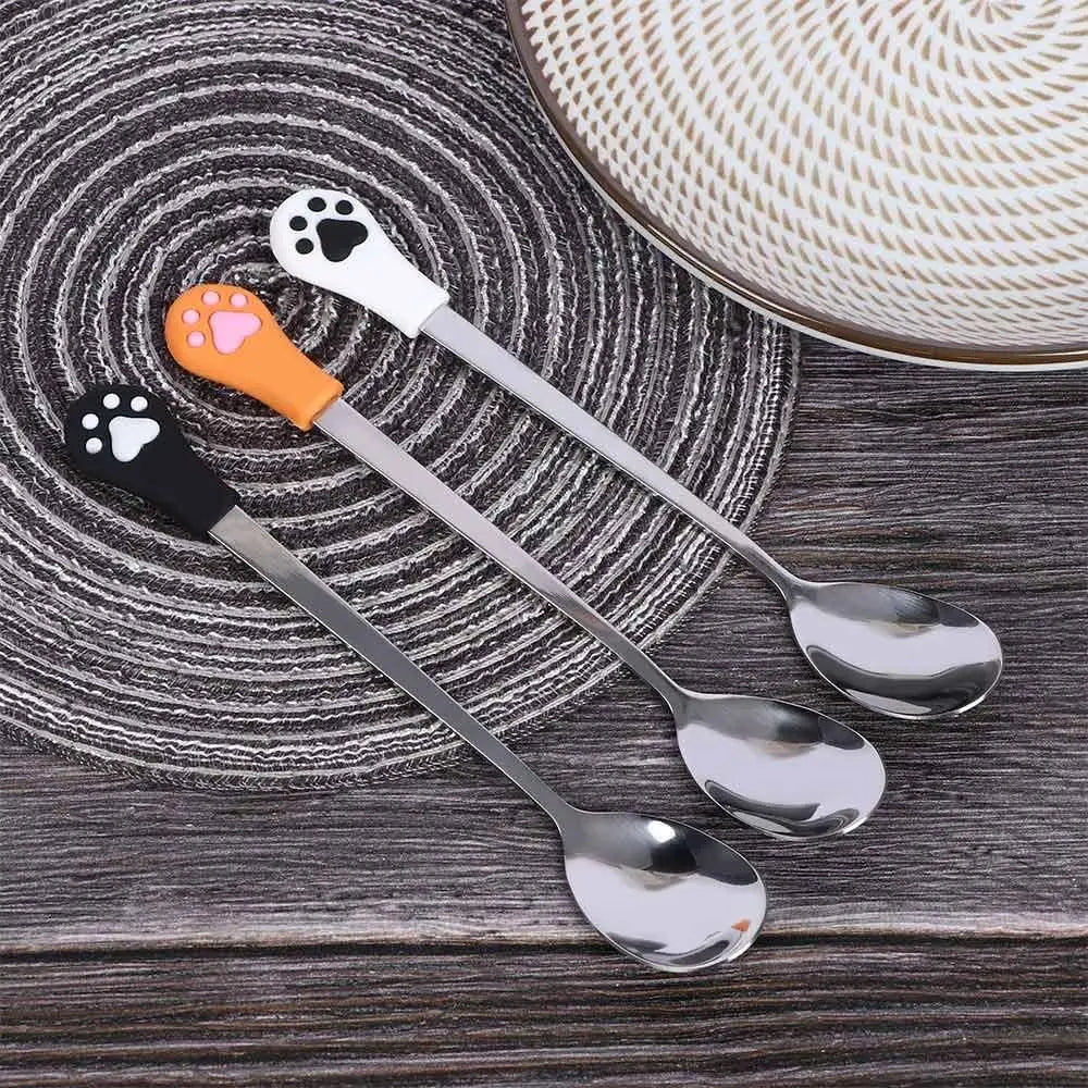 Stainless Steel Cat Paw Spoons by Love My Pet