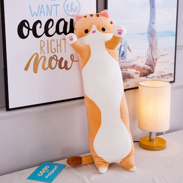 Plush Long Cat Body Pillow by Furr Baby Gifts