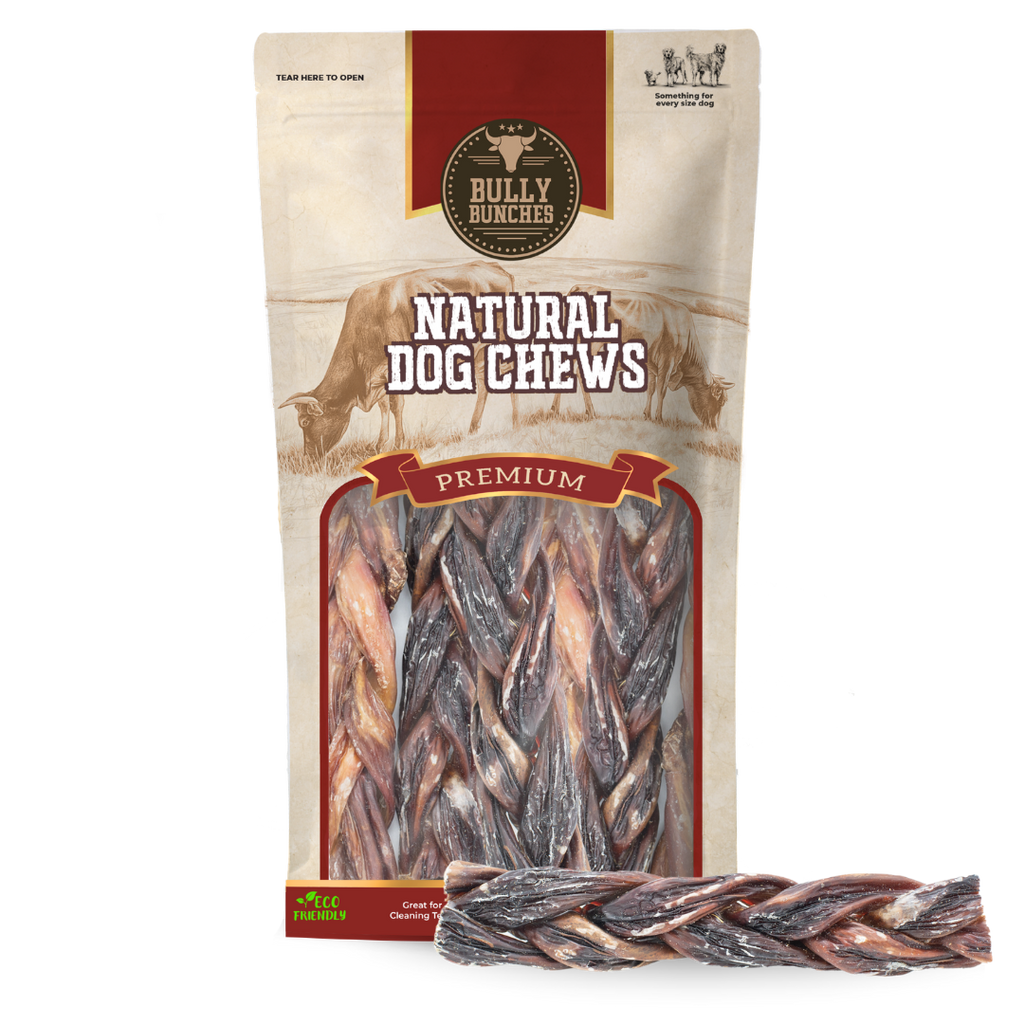 6 Inch Braided Jerky Stick by Bully Bunches