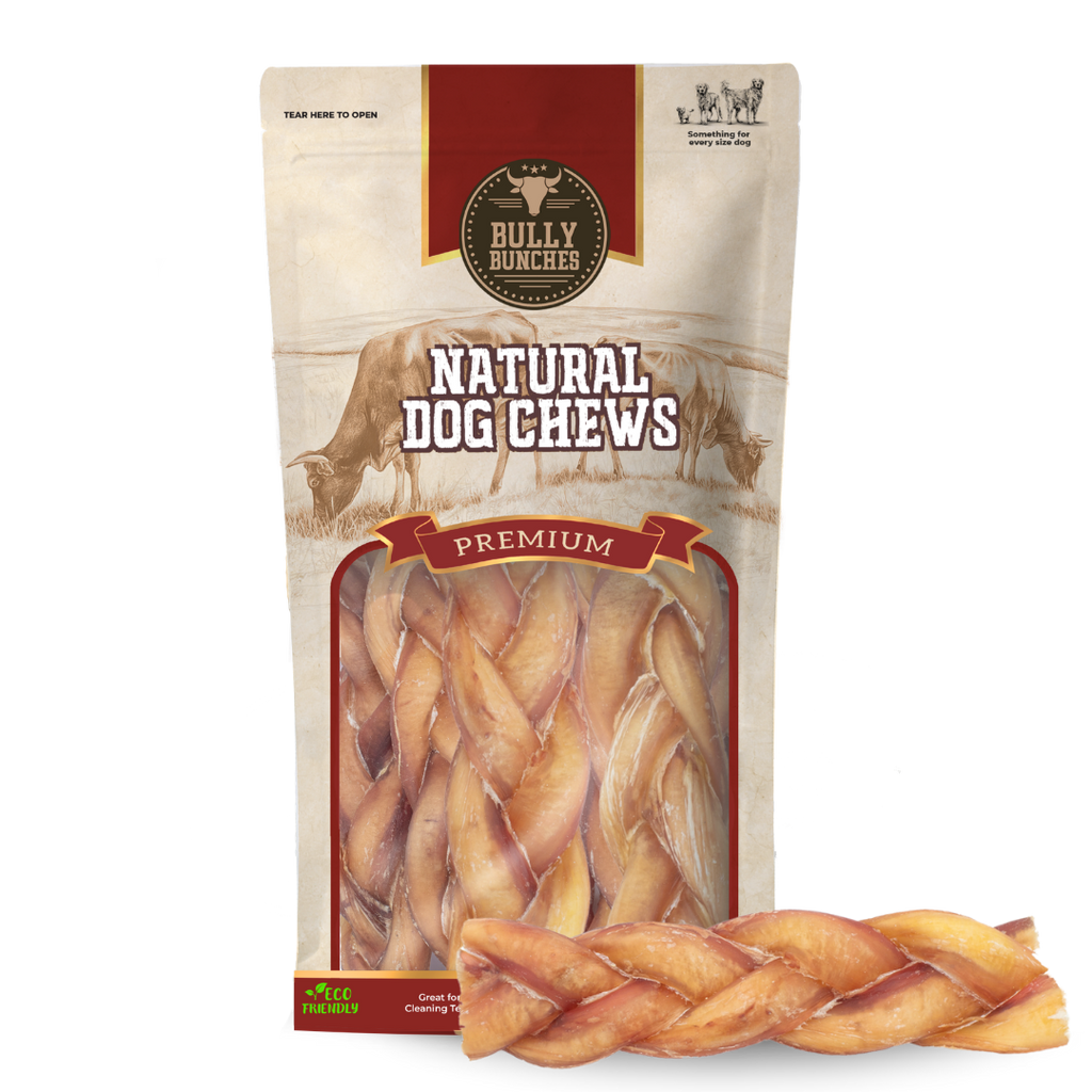 6 Inch Jumbo Braided Bully Stick by Bully Bunches