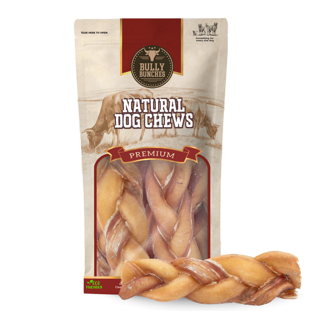6 Inch Monster Braided Bully Stick by Bully Bunches