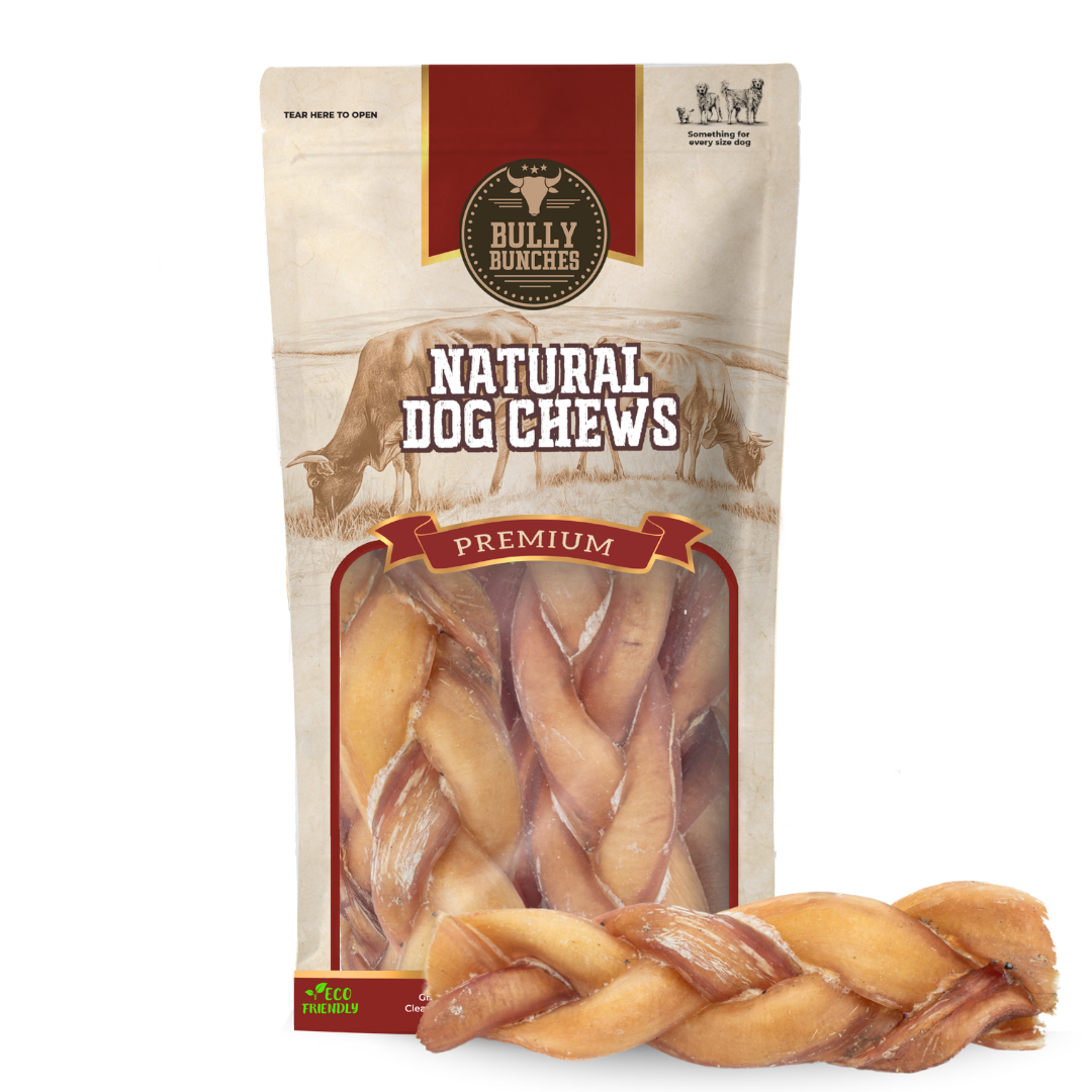 6 Inch Monster Braided Bully Stick by Bully Bunches