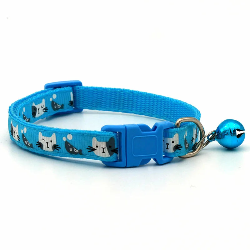 Colorful Cats Pattern Adjustable Collars by Love My Pet