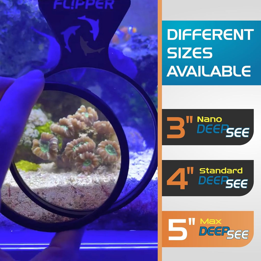 DeepSee Viewer Black Max 5" - Orange Filter by Flipper Aquarium Products