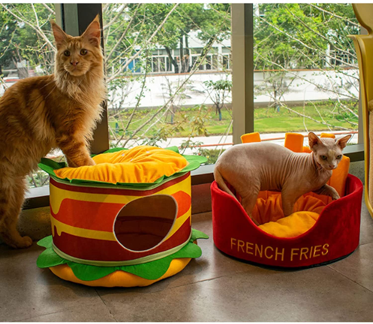 Hamburger French Fries Pet Bed by Furr Baby Gifts