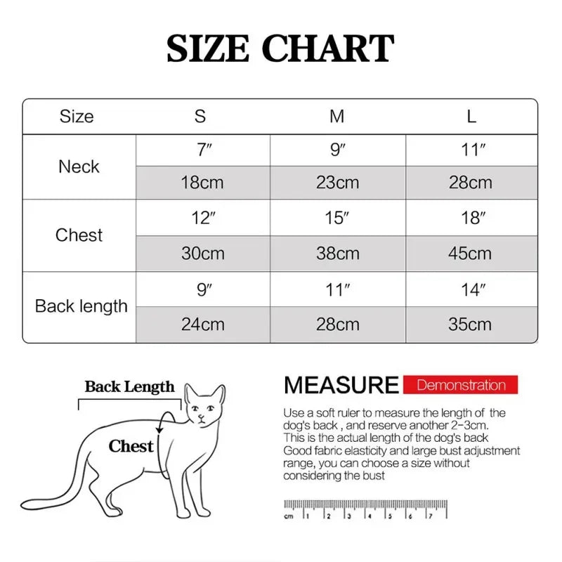 Cat Vest Cat Clothes Cats PostOperative Rehabilitation Clothing Pet Recovery Suit Pet Cat Protection Suit Treatment Vests by Love My Pet