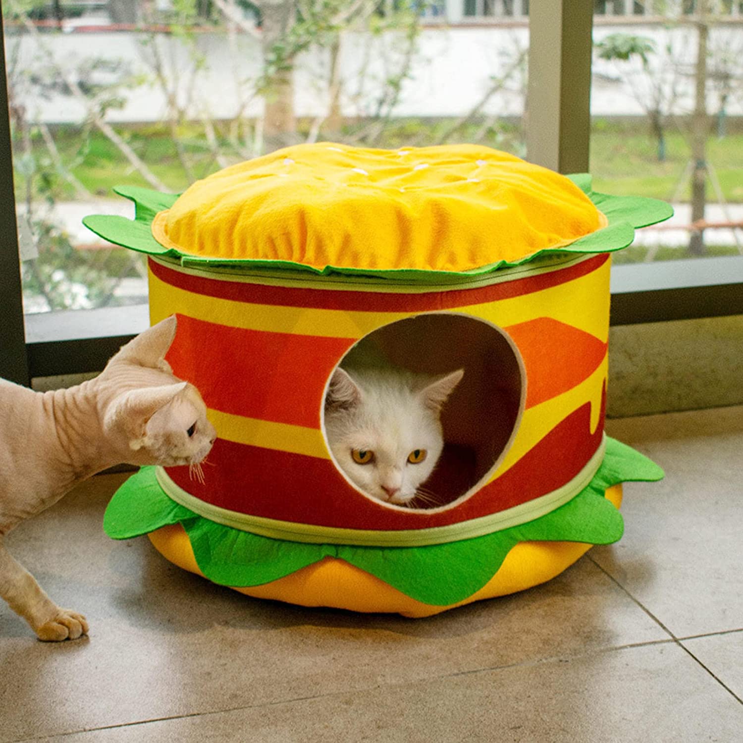 Hamburger French Fries Pet Bed by Furr Baby Gifts