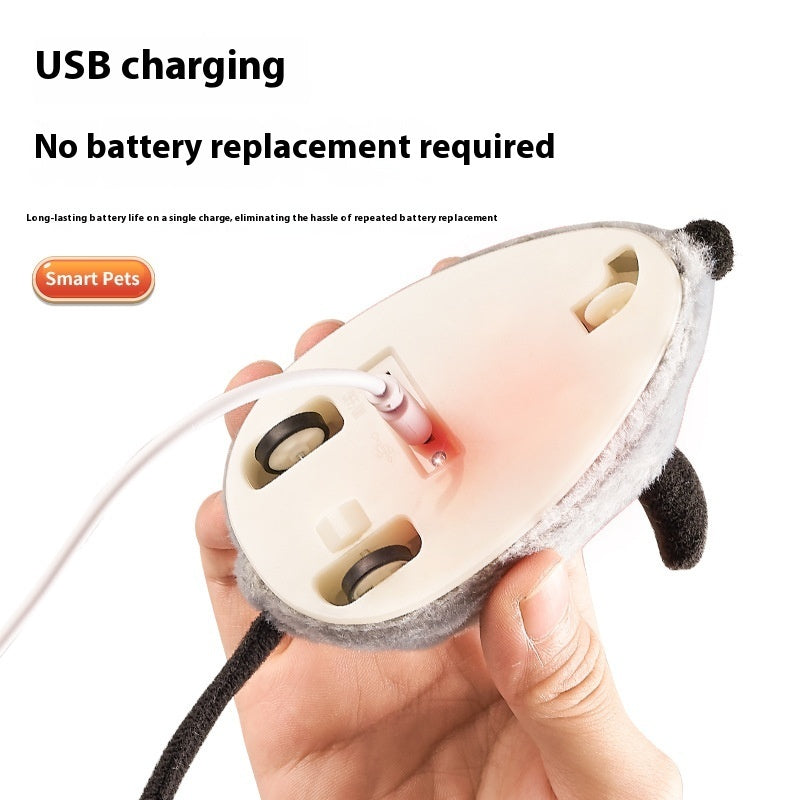 Intelligent Charging Simulation Electric Little Mouse Cat Teaser Toy by Amazing Pet Bargains