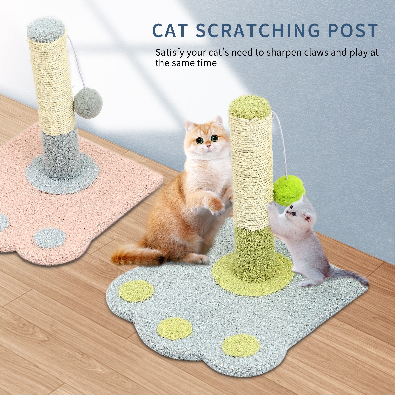 Footprints Cat Scratch Tower by VetsPetStore