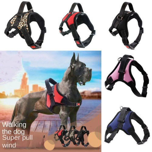 Anti Pull Breathable Pet Chest Strap Adjustable Nylon Walking Harness by Love My Pet