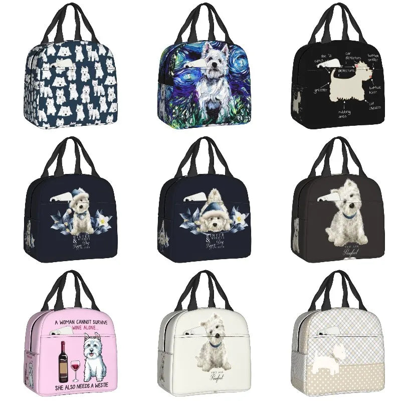 West Highland White Terrier Dog Thermal Insulated Lunch Bag by Love My Pet