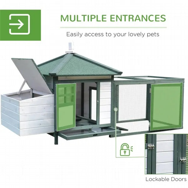 Wooden Chicken Enclosure by VetsPetStore