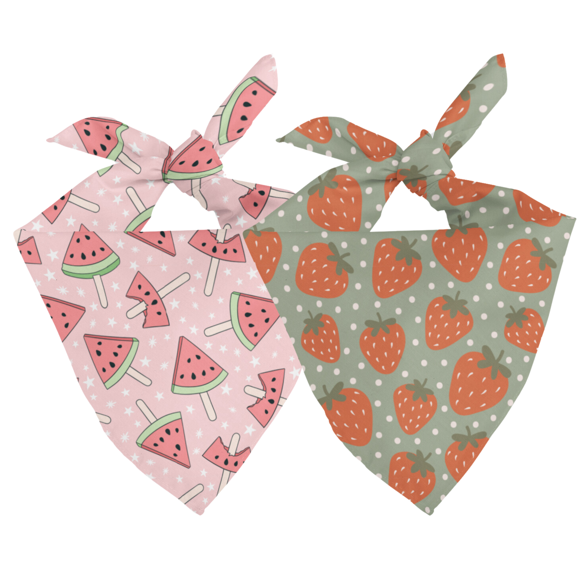 Watermelon & Strawberry Dog Bandana by Dog Bandana Co.