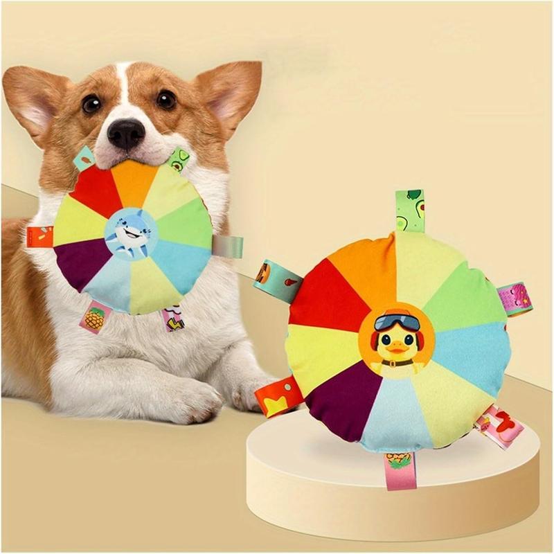 Plush Pet Dog Flying Discs Chew Toys, by Love My Pet