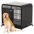 Heavy Duty Dog Crate Furniture Wooden Table 42inch Grey by VetsPetStore