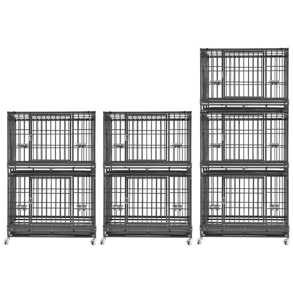 37" Stackable Heavy Duty Dog Crate 371D07 by Homey Pet Official
