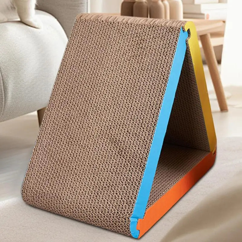 Cat Scratcher Foldable Triangle Cat Scratching Board 6 Usable Sides by Love My Pet