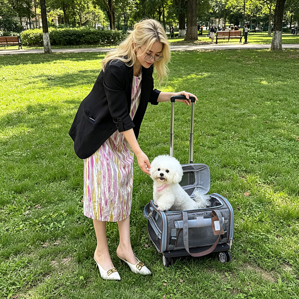 Mr. Peanut's Gold Series Expandable V3.0 Pet Carrier - Updated Model Landing 9/15 by Mr. Peanut's Pet Carriers