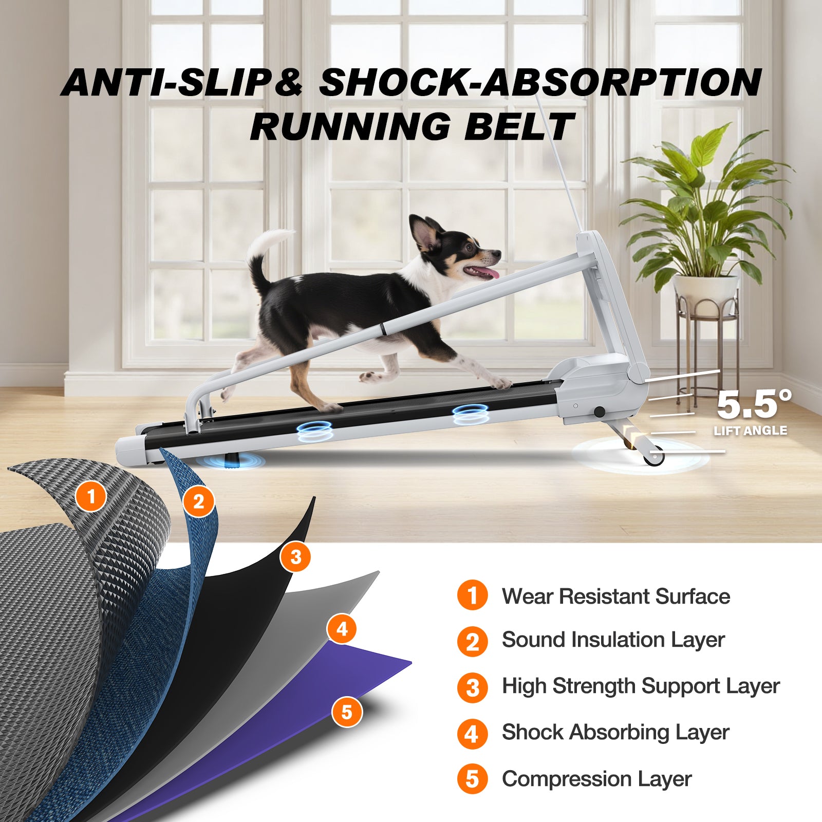 2025 New Quiet Smart Pet Treadmill, Adjustable Speed, Perfect For Small Medium Dogs by Amazing Pet Bargains