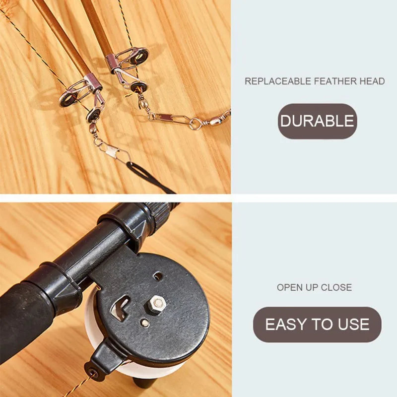 Telescopic Fishing Rod Cat Teaser Toys by Love My Pet