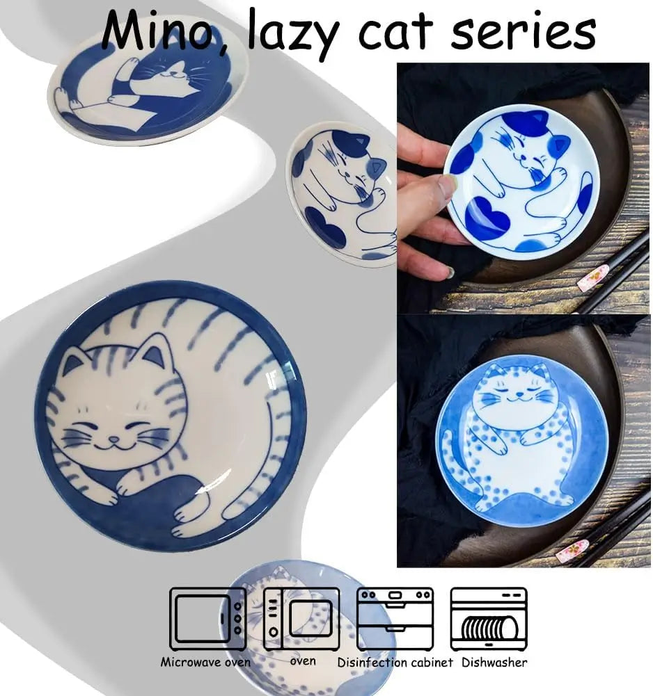 Cute Cat Ceramic Dessert, Sauce Dish by Love My Pet