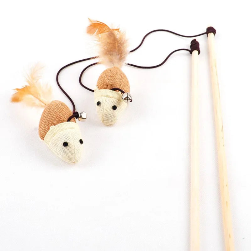 Interactive Cat Toy Feather Bird with Multiple Options by Love My Pet
