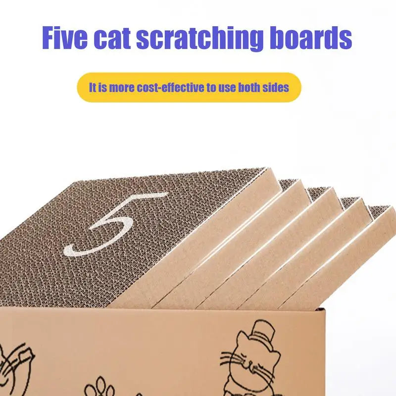 Cat Scratcher Reversible Thick Bed 5 Packs by Love My Pet