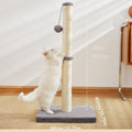 Rope With Hanging Ball Toy Cat Scratching Post Indoor Space Saving Stable Base Promote Cat Claw Health And Fun Exercise by Love My Pet
