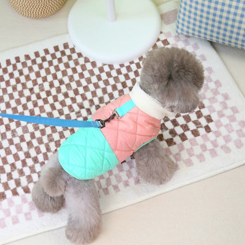 Winter Warm Dog Jacket, Windproof Fur Collar by Love My Pet