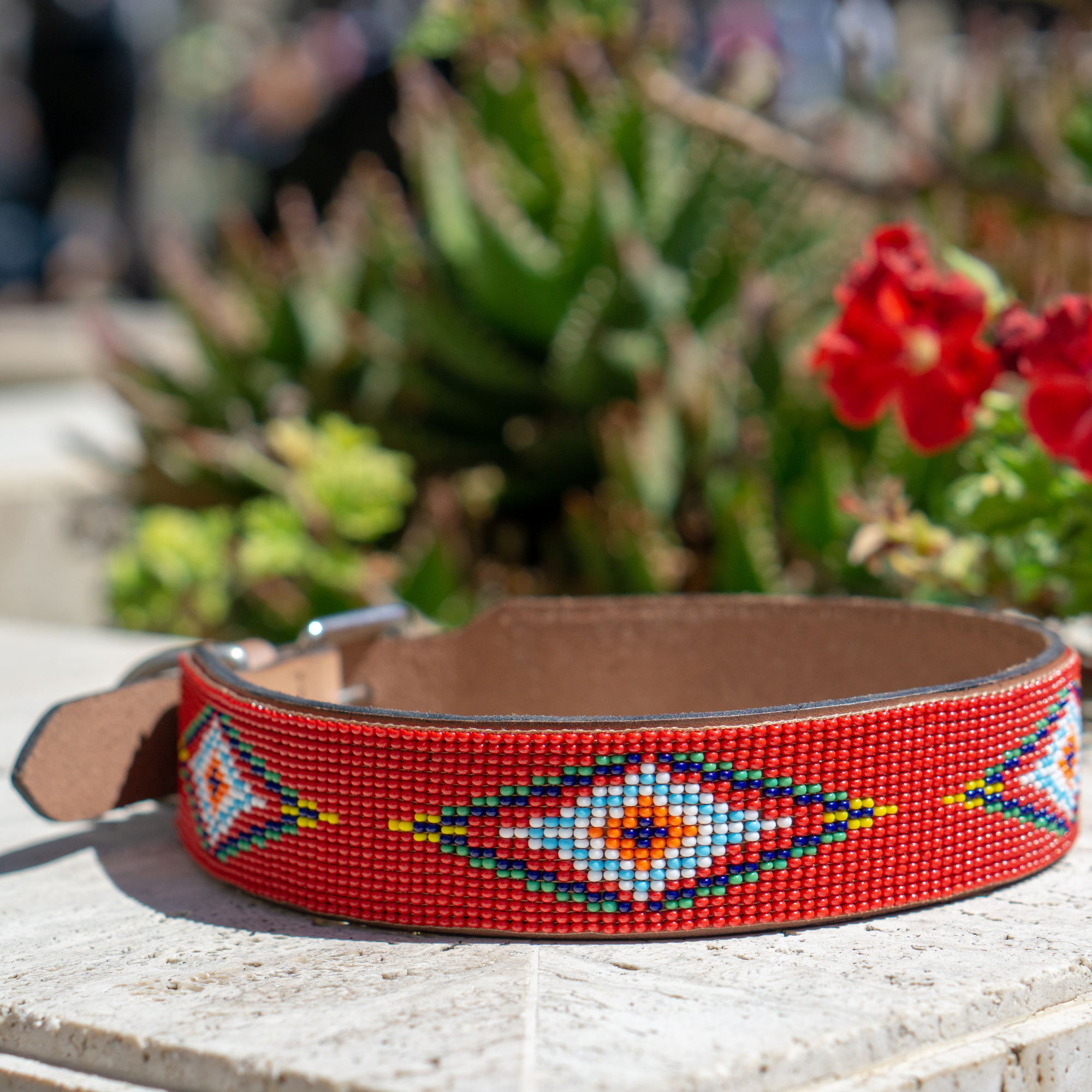 Red Vogue Sambboho dog collar by Sambboho