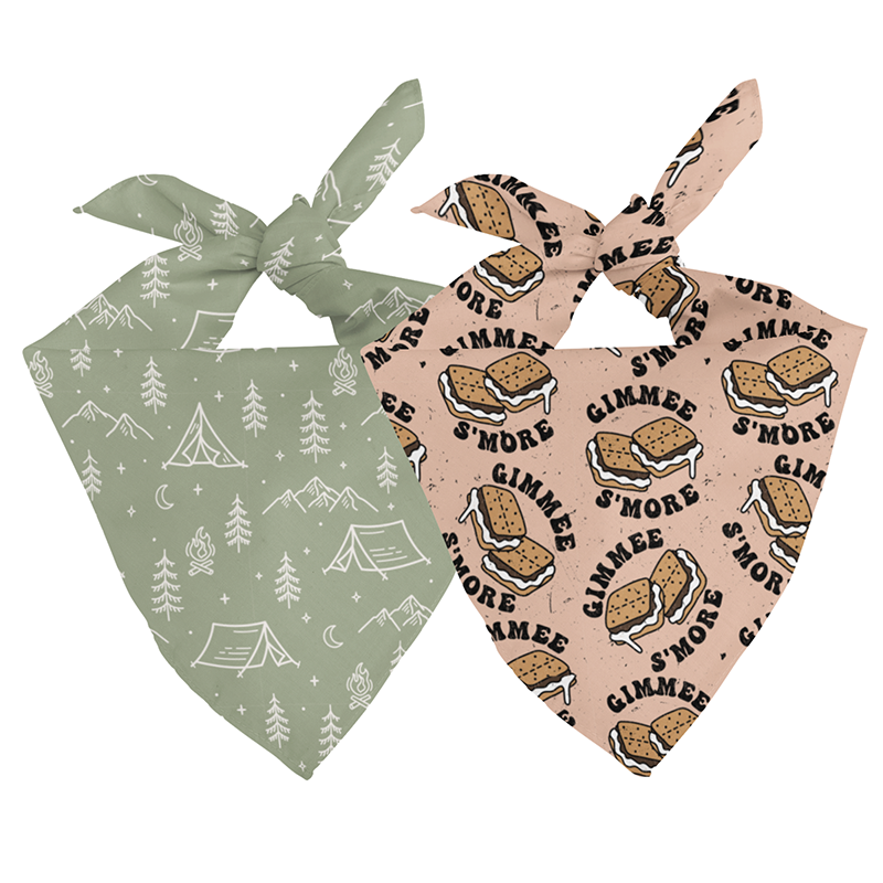 Camping & Smores Dog Bandana by Dog Bandana Co.