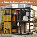 Large Cat Catio 4 Tiers Cat Enclosure Weatherproof