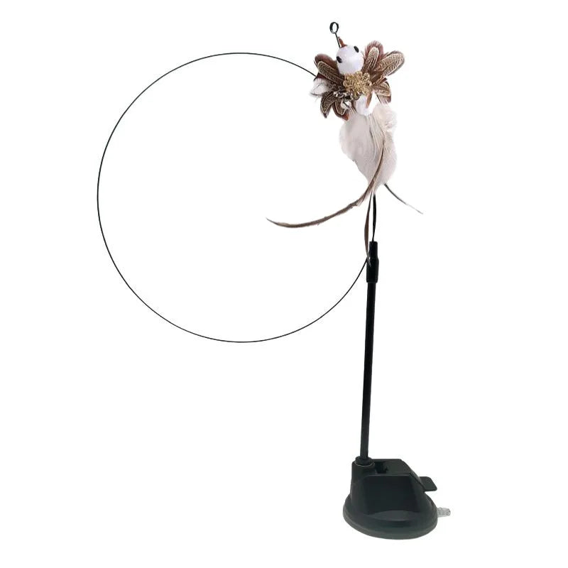 Interactive Cat Toy Feather Bird with Multiple Options by Love My Pet