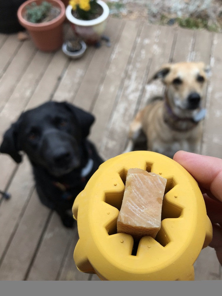 Gear eDispenser - Durable Rubber Yak Chew Holder & Treat Pocket | USA Made by SodaPup/True Dogs, LLC