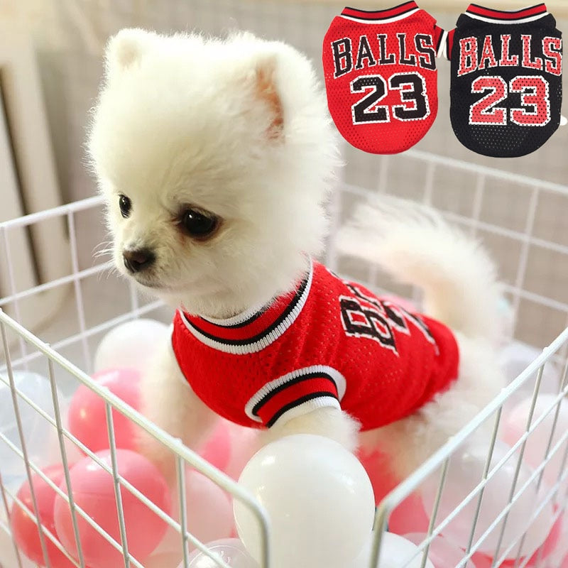 Mesh Basketball Uniform Jersey for Dog Cat Pet by Furr Baby Gifts
