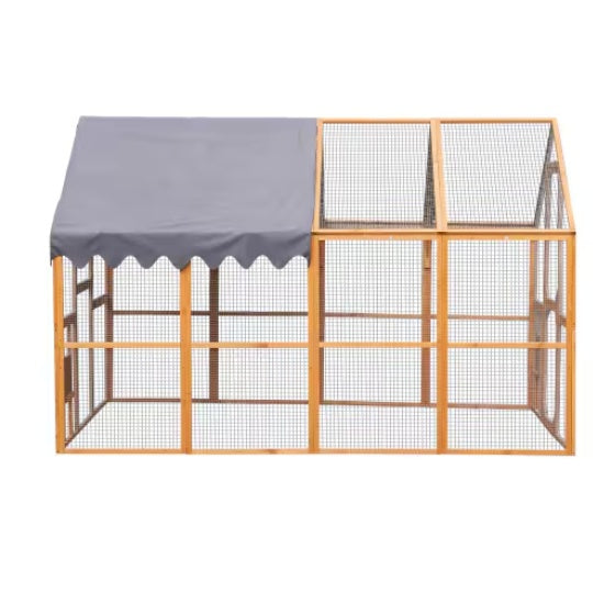 Outdoor Chicken Enclosures With Platforms, Waterproof Cover by Amazing Pet Bargains