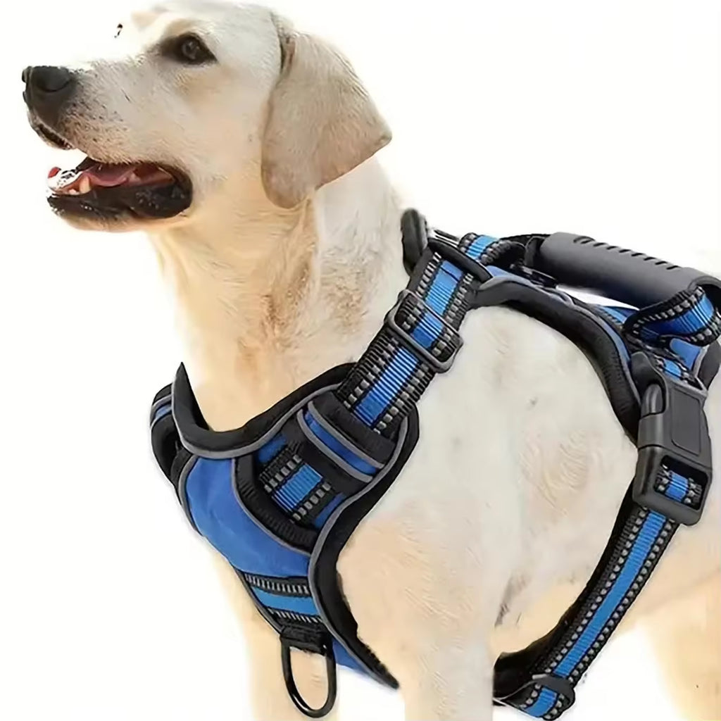Tactical Service Dog Harness Strap Set, Car Seat Belt, Collapsible Bowl, Biodegradable Trash Bag Set by VetsPetStore