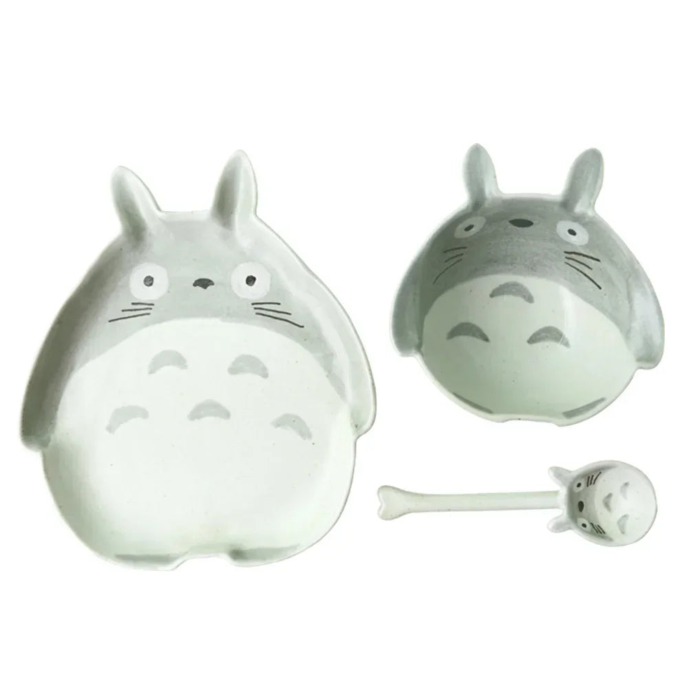 Handmade Pottery Bowls with Cat Design, Durable Tableware by Love My Pet