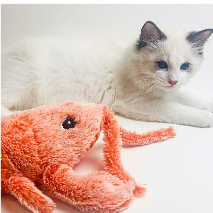 Pet Toys Electric Jumping Shrimp USB Charging by Amazing Pet Bargains