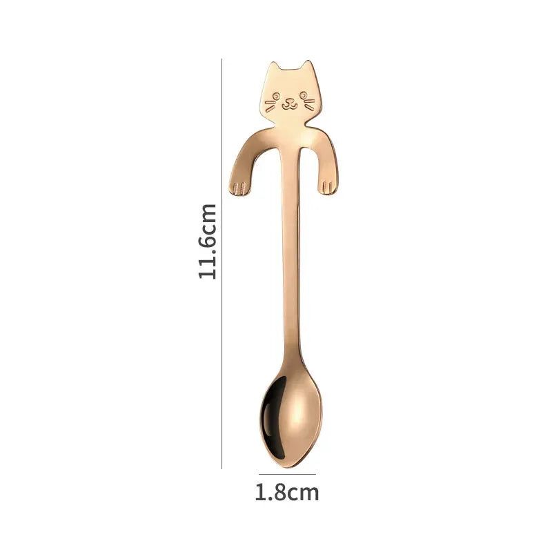 Stainless Steel Spoon Lovely Cute Cat Shape by Love My Pet